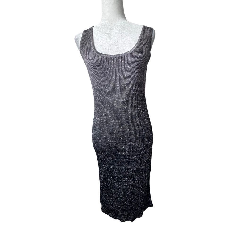 Michael Mims Kathy Cole Black Metallic Dress Body Con Vintage SZ L - Picture 15 of 15